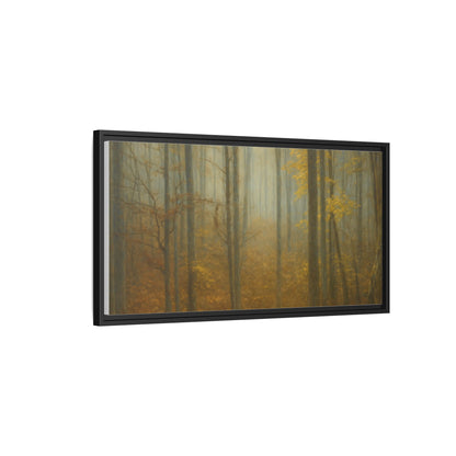 Framed Matte Canvas Art | Serenity in the Forest | Nature Wall Decor, Home Gallery, Cozy Living Room, Gift for Nature Lovers
