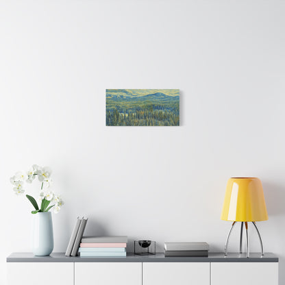 Scenic Landscape Canvas Print, Rustic Home Decor, Wall Art for Nature Lovers, Gift for Art Enthusiasts, Serene Forest Artwork