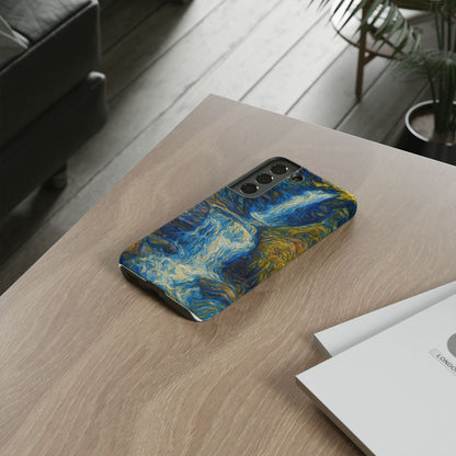 Artistic Phone Case - Waterfall Design, Unique Gift, Phone Accessory, Nature Lover, Original Artwork