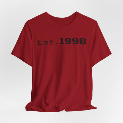 Vintage Est. 1998 Tee - Retro Unisex Shirt for Birthdays, Gifts, Everyday Wear, Casual Style, Nostalgia
