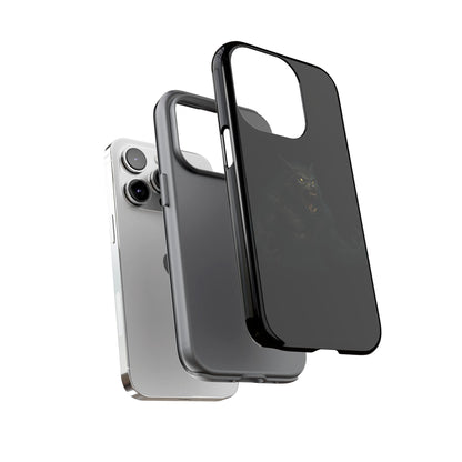 Werewolf Phone Case, Tough Cases, Black Panther Design, Gift for Animal Lovers, Phone Accessories, Fierce Phone Protection