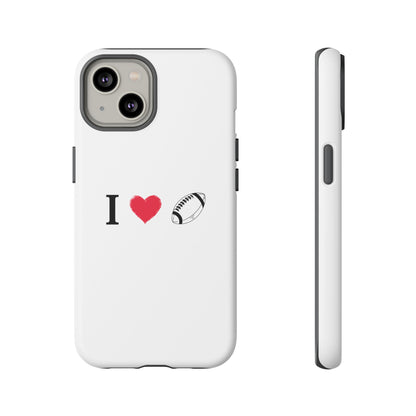 Football Love Phone Case - Tough Cases, Unique Sports Lover Gift, Personalized Cellphone Cover, Birthday Present, Sports Equipment