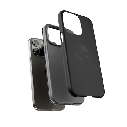 Werewolf Phone Case, Tough Cases, Black Panther Design, Gift for Animal Lovers, Phone Accessories, Fierce Phone Protection