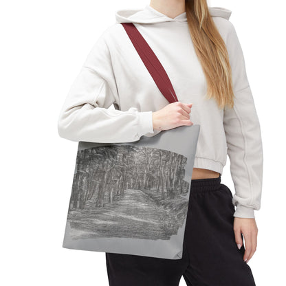 Scenic Path Tote Bag, Reversible Tote, Eco-Friendly Shopper, Outdoor Adventure Bag, Gift for Nature Lovers, Stylish Carryall