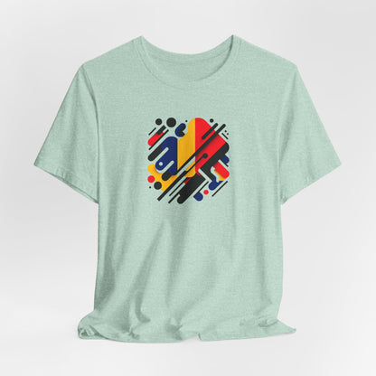 Artistic Heart Unisex Jersey Tee - Vibrant Graphic Tee, Casual Wear, Gift for Art Lovers, Birthday Surprise, Everyday Comfort