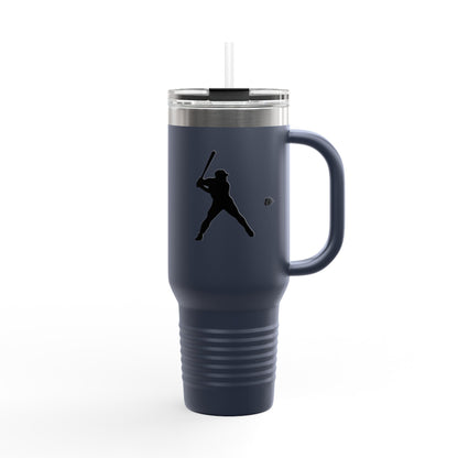 Baseball Player Insulated Travel Mug - 40oz, Sports Enthusiast Gift, Coffee Cup, Active Lifestyle, Personalized Mug, Custom Travel Tumbler