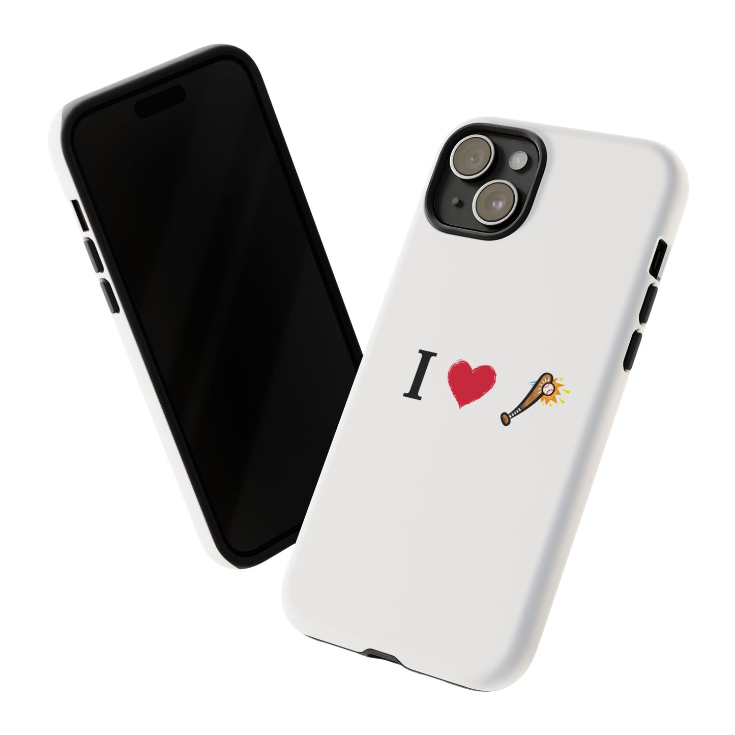 I Love Baseball Vibe Phone Case - Tough Cases for Sports Lovers, Gifts for Athletes, Fun Accessories, iPhone and Android Compatible