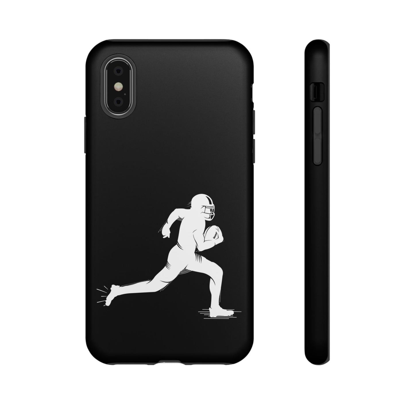 Football Player Phone Case, Tough Cases, Sports Phone Cover, Gift for Athletes, iPhone & Samsung Accessories, Running Player Design