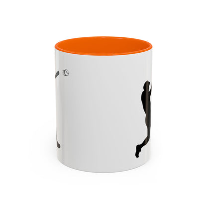 Baseball Player Accent Coffee Mug, Sports Gift, Baseball Lover Mug, Unique Coffee Cup, Personalized Sports Mug