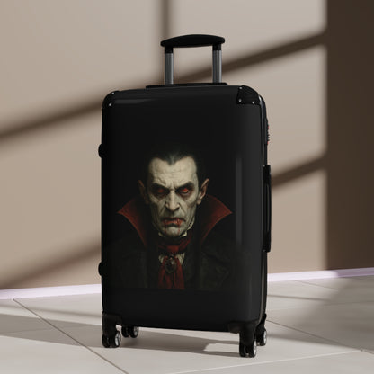 Spooky Vampire Luggage, Halloween Travel Bag, Dracula Suitcase, Gothic Carry-On, Horror Trip Gear