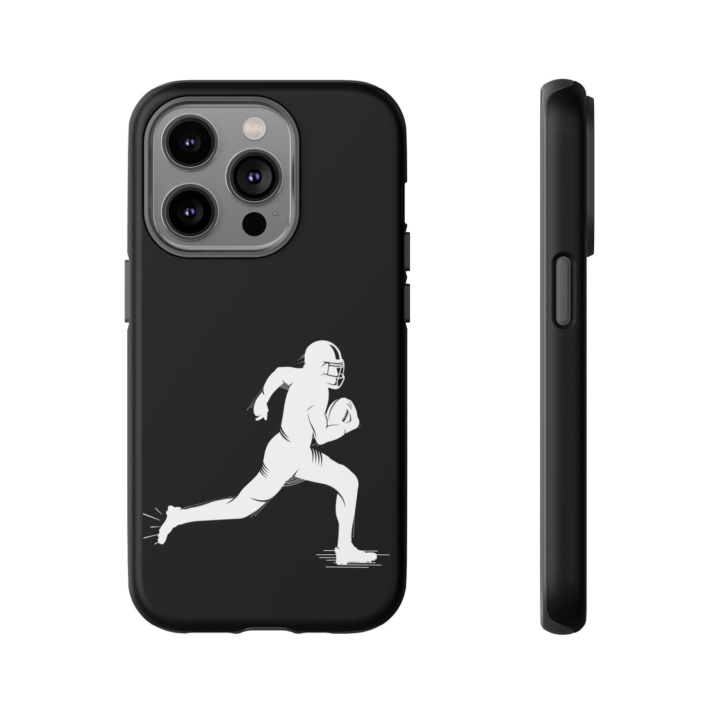 Football Player Phone Case, Tough Cases, Sports Phone Cover, Gift for Athletes, iPhone & Samsung Accessories, Running Player Design