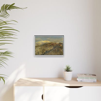 Framed Mountain Canvas Art, Perfect for Home Decor, Nature Wall Art, Gift for Nature Lovers, Cozy Atmosphere