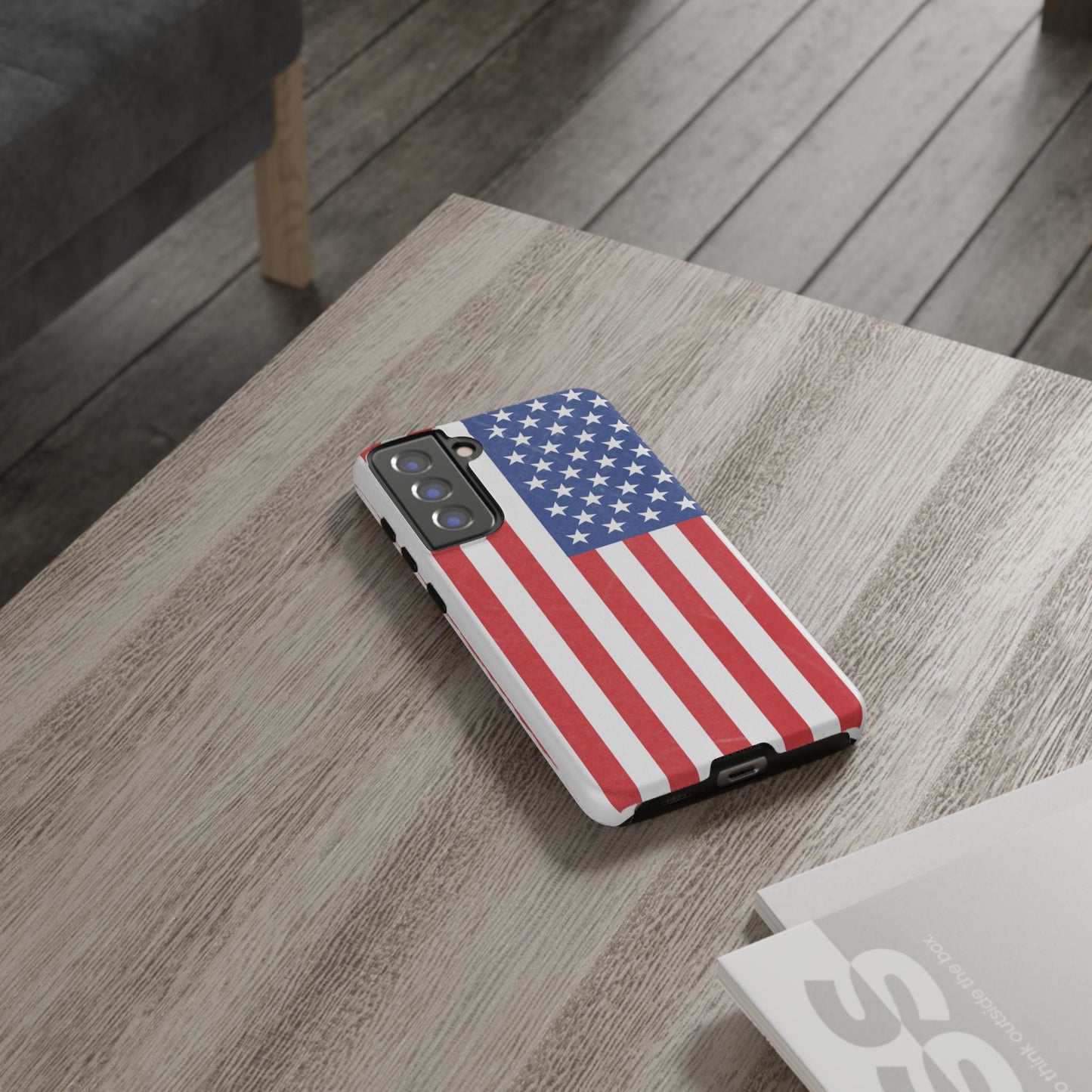Patriotic Phone Case - Tough Cases for Veterans, USA Lovers, Independence Day, Memorial Day, Flag Design