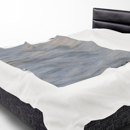 Cozy Velveteen Plush Blanket - Soft Textured Throw for Relaxation & Comfort