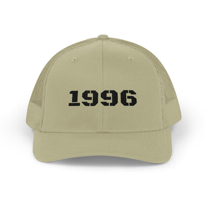 Vintage 1996 Snapback Trucker Cap, Retro Hat, Birthday Gift, Cool Dad Cap, Summer Accessory, Casual Streetwear