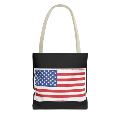 Patriotic Tote Bag, American Flag Carryall, Beach Bag, Reusable Shopping Tote, Independence Day Gift