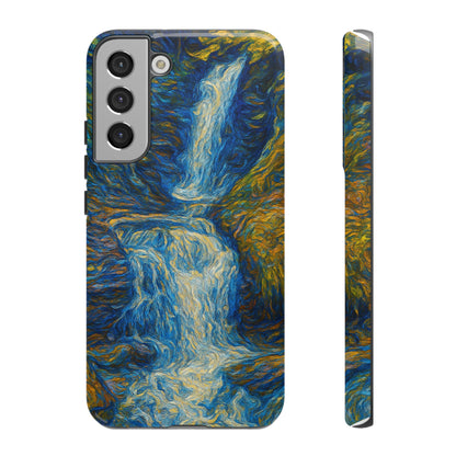 Artistic Phone Case - Waterfall Design, Unique Gift, Phone Accessory, Nature Lover, Original Artwork