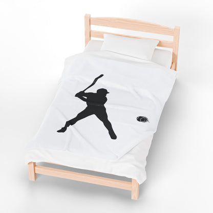 Baseball Player Plush Blanket | Soft Sports Throw, Cozy Gift for Athletes, Home Decor, Game Day Blanket, Perfect for Birthdays - product image