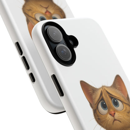 Cute Cat Phone Case, Funny Kitty Case, Animal Lover Gift, Cat Lover Accessory, Unique Cat Design Case, Pet Mom Gift