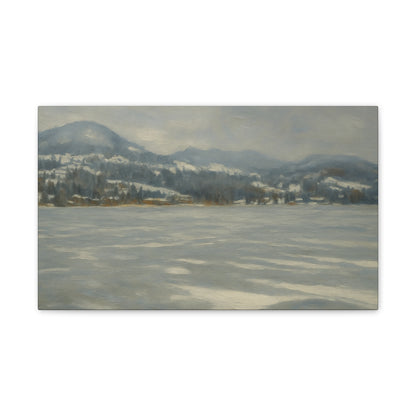 Serene Winter Landscape Canvas
