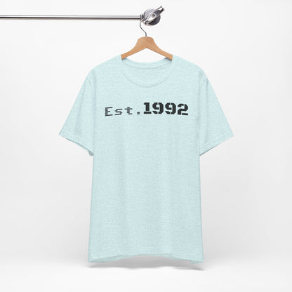 Est. 1992 Unisex Jersey Tee - Retro Birthday Gift, Casual Wear, Cool Vintage T-Shirt, Gift for Him, Gift for Her