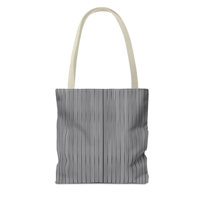 Stylish Gray Striped Tote Bag for Everyday Use