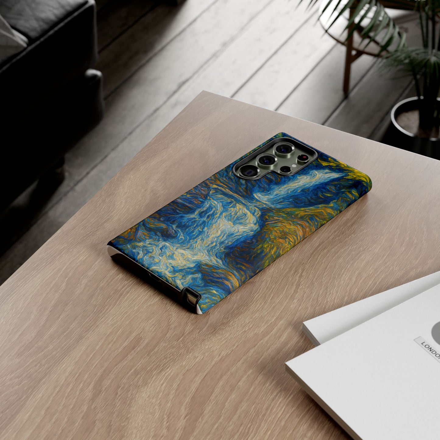 Artistic Phone Case - Waterfall Design, Unique Gift, Phone Accessory, Nature Lover, Original Artwork