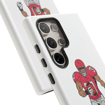 Football Player Tough Case, Sports Phone Cover, Athlete Gift, Tough Phone Case, Fall Sports, Football Lover's Accessory