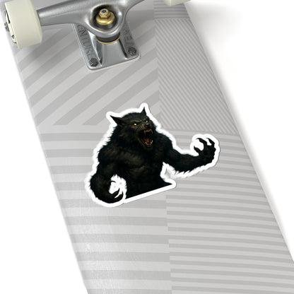 Fierce Werewolf Kiss-Cut Stickers | Halloween Decor, Laptop Decals, Spooky Gifts, Monster Lovers, Unique Party Favors