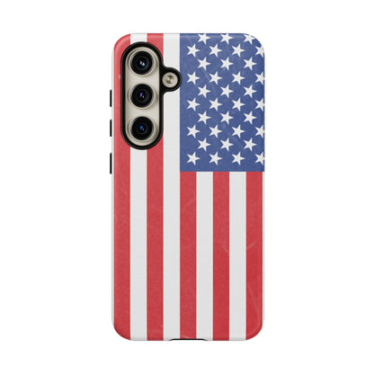 Patriotic Phone Case - Tough Cases for Veterans, USA Lovers, Independence Day, Memorial Day, Flag Design