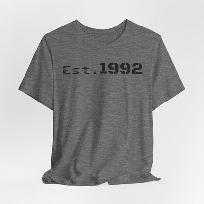 Est. 1992 Unisex Jersey Tee - Retro Birthday Gift, Casual Wear, Cool Vintage T-Shirt, Gift for Him, Gift for Her