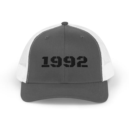 Vintage Year 1992 Snapback Trucker Cap, Retro Hat, Birthday Gift, Casual Wear, Personalized Cap, Unisex Accessory