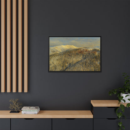 Framed Mountain Canvas Art, Perfect for Home Decor, Nature Wall Art, Gift for Nature Lovers, Cozy Atmosphere