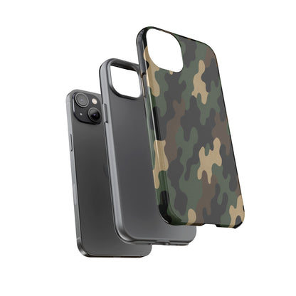 Camouflage Phone Case, Tough Cases, Military Style, Unique Phone Accessories, Gift for Him, Durable Phone Cover