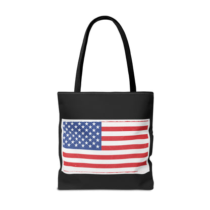 Patriotic Tote Bag, American Flag Carryall, Beach Bag, Reusable Shopping Tote, Independence Day Gift