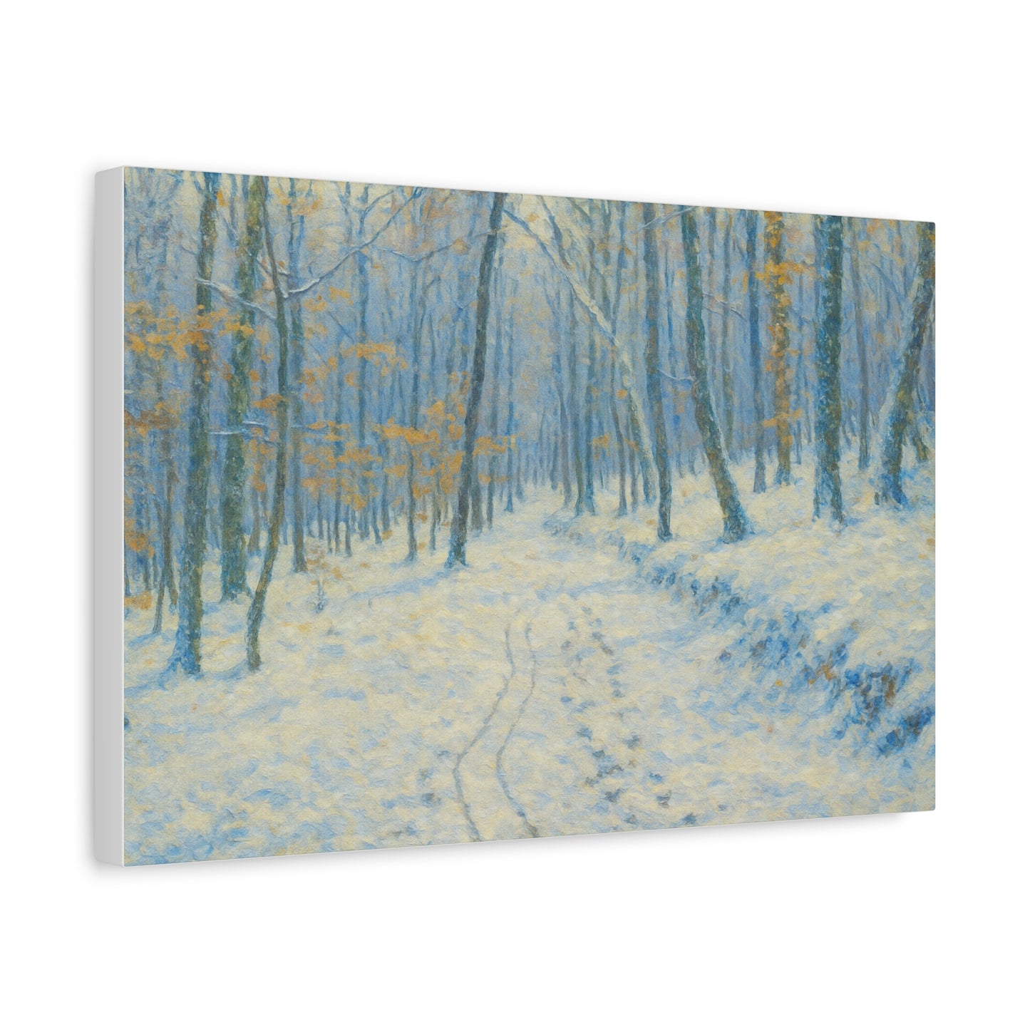 Winter Wonderland Canvas Art, Stretched Canvas Wall Decor, Home Decor, Art for Living Room, Gift for Nature Lovers, Cozy Winter Vibes