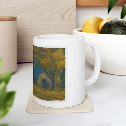 Rustic Cabin Ceramic Mug - Cozy Coffee Cup, Handmade Gift for Nature Lovers, Perfect for Home or Office, Great for Christmas, [...]