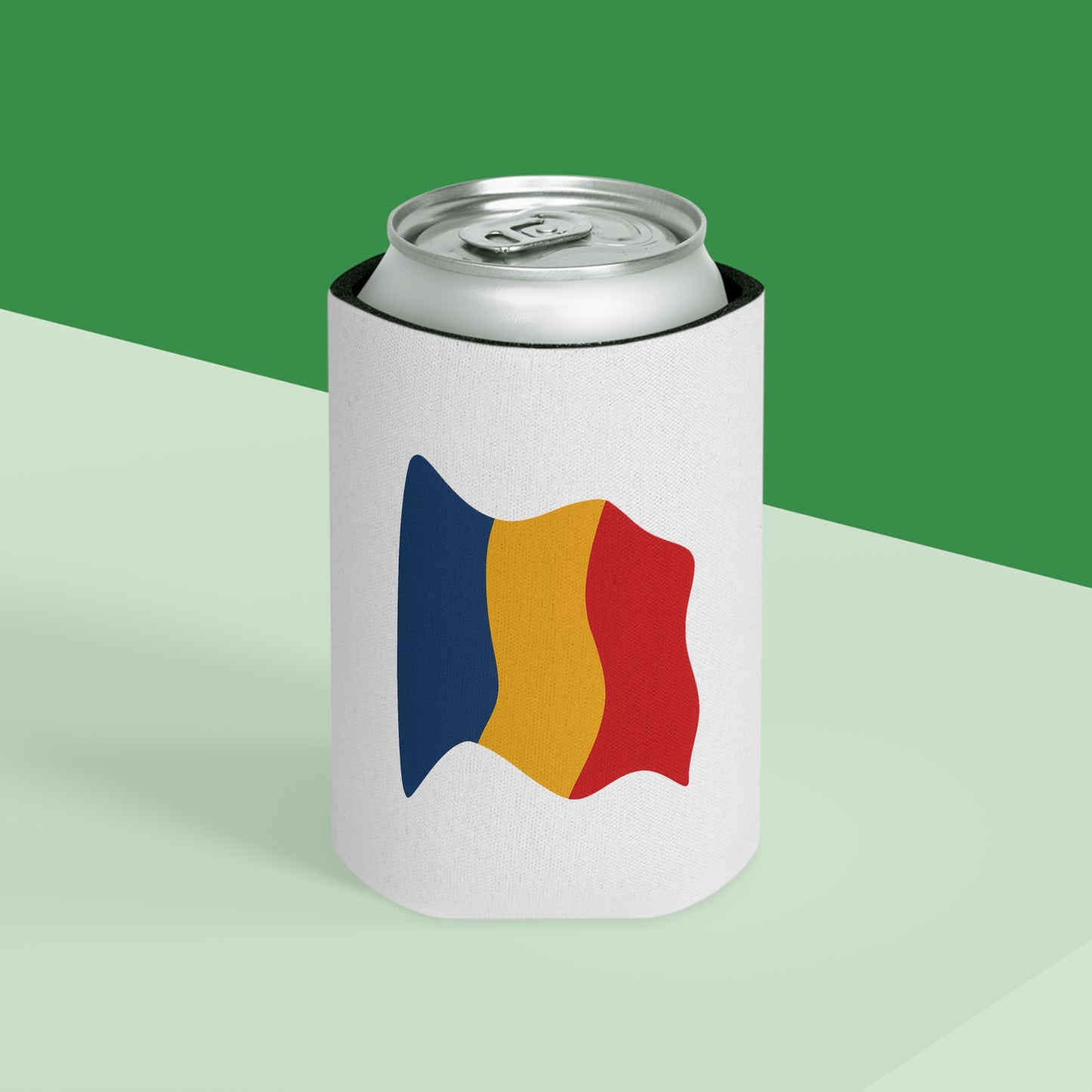 Romania Flag Can Cooler - Fun Drink Insulator, Perfect for Parties, BBQs, Sporting Events, Patriotic Celebrations, Golf Outings