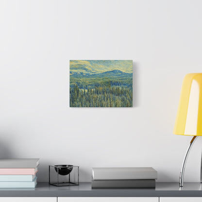 Scenic Landscape Canvas Print, Rustic Home Decor, Wall Art for Nature Lovers, Gift for Art Enthusiasts, Serene Forest Artwork