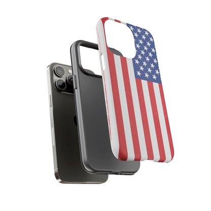 Patriotic Phone Case - Tough Cases for Veterans, USA Lovers, Independence Day, Memorial Day, Flag Design