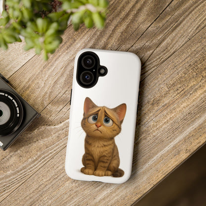 Cute Cat Phone Case, Funny Kitty Case, Animal Lover Gift, Cat Lover Accessory, Unique Cat Design Case, Pet Mom Gift