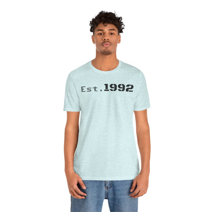 Est. 1992 Unisex Jersey Tee - Retro Birthday Gift, Casual Wear, Cool Vintage T-Shirt, Gift for Him, Gift for Her