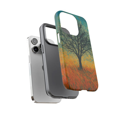 Artistic Phone Case with Tree Design, Nature Lover Gift, Unique Phone Cover, Holiday Present, Eco-friendly Tech Accessories