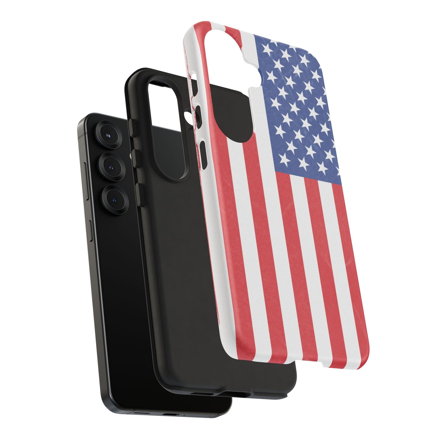 Patriotic Phone Case - Tough Cases for Veterans, USA Lovers, Independence Day, Memorial Day, Flag Design
