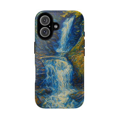 Artistic Phone Case - Waterfall Design, Unique Gift, Phone Accessory, Nature Lover, Original Artwork