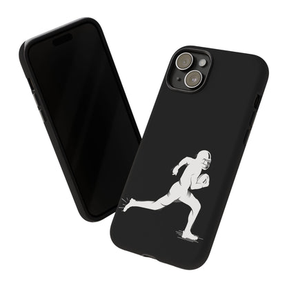 Football Player Phone Case, Tough Cases, Sports Phone Cover, Gift for Athletes, iPhone & Samsung Accessories, Running Player Design