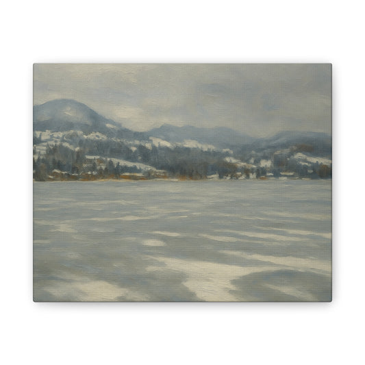Serene Winter Landscape Canvas - product image