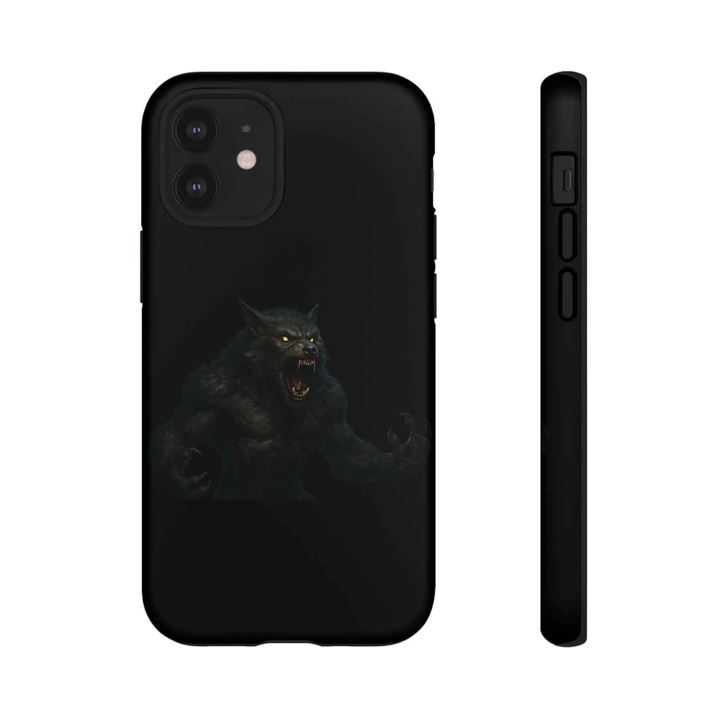 Werewolf Phone Case, Tough Cases, Black Panther Design, Gift for Animal Lovers, Phone Accessories, Fierce Phone Protection