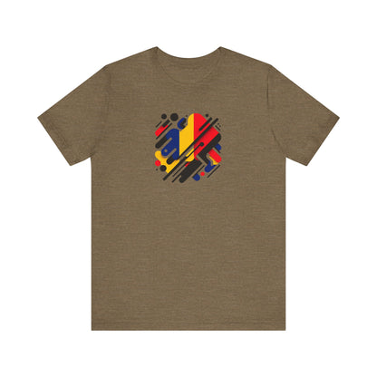 Artistic Heart Unisex Jersey Tee - Vibrant Graphic Tee, Casual Wear, Gift for Art Lovers, Birthday Surprise, Everyday Comfort