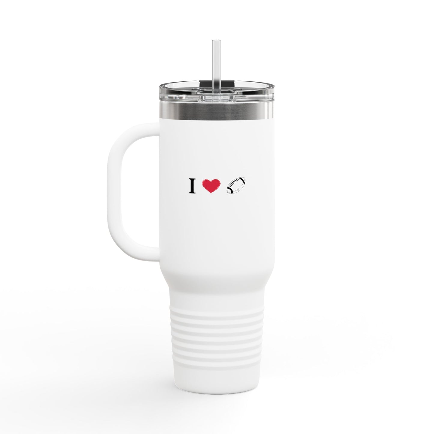 I Love Football Insulated Travel Mug, 40oz - Perfect For Writers, Students, Teachers | Funny Gift | Travel Coffee Mug | Stylish Tumbler | [...]
